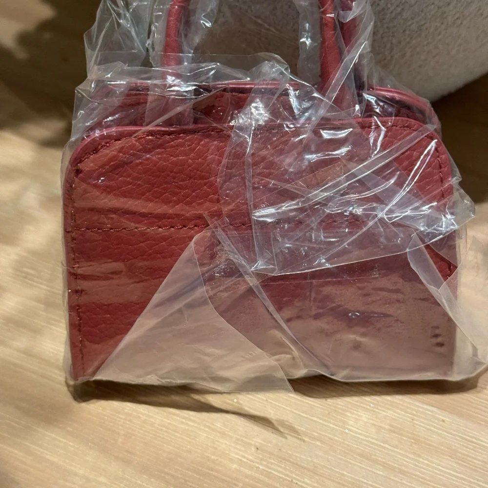 Steve Madden Mini Red Orange Bag - Picture 2 of 5
